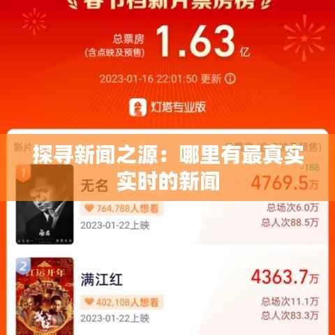 探寻新闻之源：哪里有最真实实时的新闻